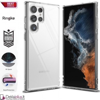 Ringke Fusion X permatomas dėklas (telefonui Samsung S22 Ultra)